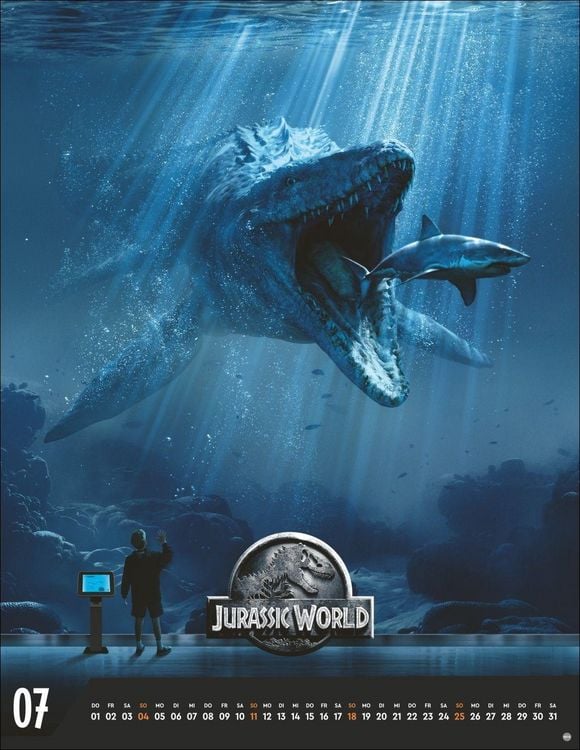 Produktbild: Jurassic Filmplakate Posterkalender 2027