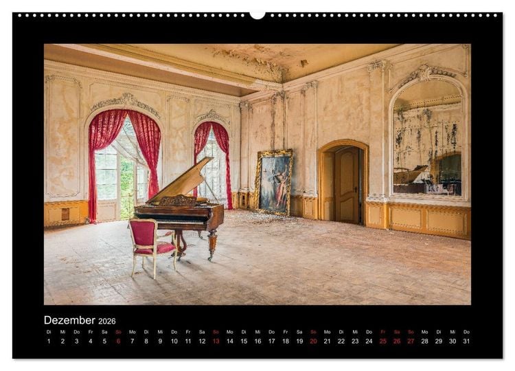 Produktbild: Die Sch&ouml;nheit des Verfalls - Lost Places (hochwertiger Premium Wandkalender 2026 DIN A2 quer), Kunstdruck in Hochglanz