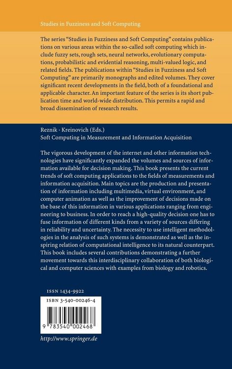Produktbild: Soft Computing in Measurement and Information Acquisition