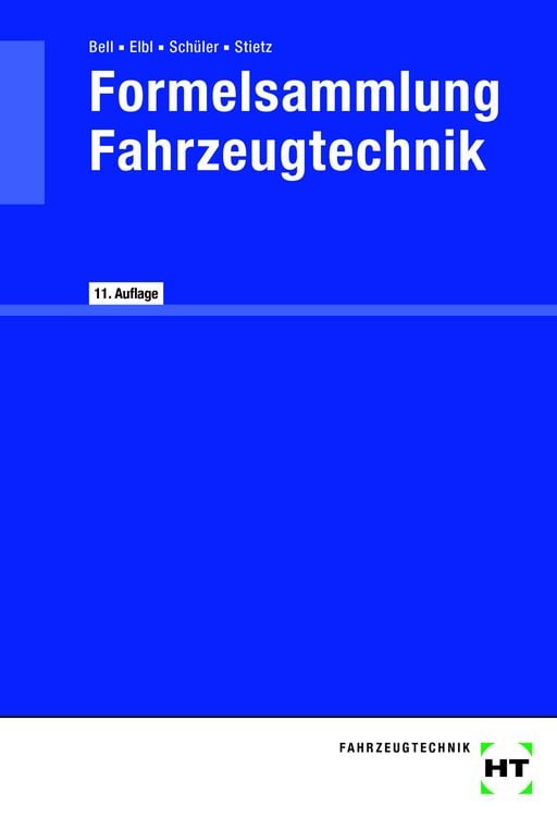 Produktbild: Formelsammlung Fahrzeugtechnik
