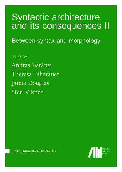 Produktbild: Syntactic architecture and its consequences II