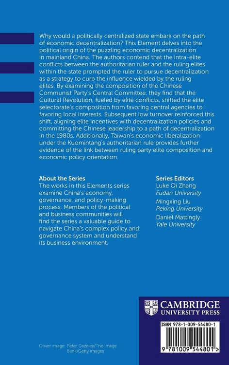 Produktbild: Elite Conflicts and the Path to Economic Decentralization