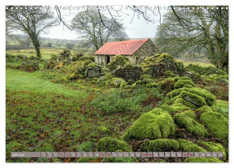 Produktbild: Dartmoor, herbe Sch&ouml;nheit im S&uuml;den Englands (Wandkalender 2026 DIN A3 quer), CALVENDO Monatskalender