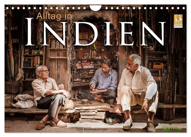 Produktbild: Alltag in Indien (Wandkalender 2026 DIN A4 quer), CALVENDO Monatskalender