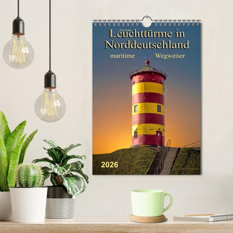 Produktbild: Norddeutsche Leuchtt&uuml;rme - maritime Wegweiser (Wandkalender 2026 DIN A4 hoch), CALVENDO Monatskalender