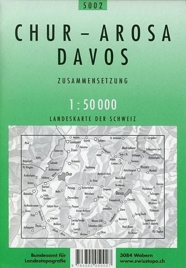 Produktbild: Swisstopo 1 : 50 000 Chur - Arosa - Davos