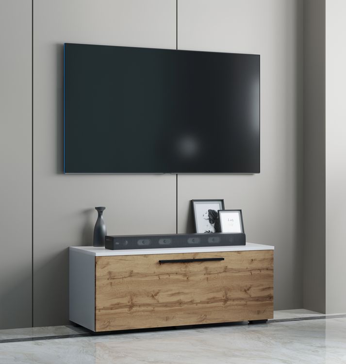 Produktbild: Holz TV Lowboard M&ouml;bel Fernsehschrank Arila S