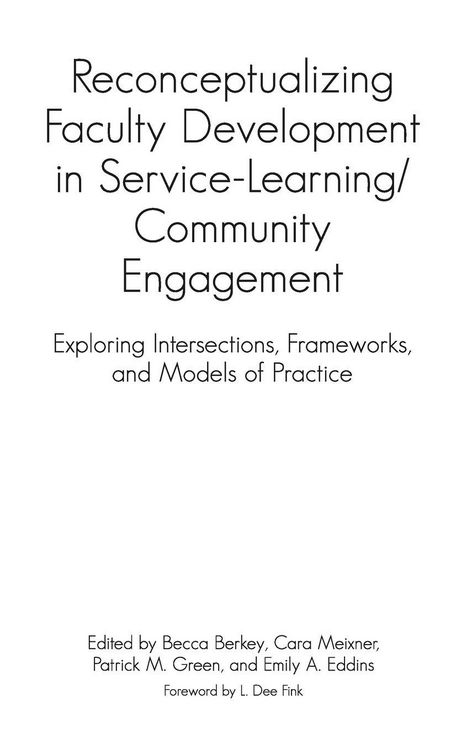 Produktbild: Reconceptualizing Faculty Development in Service-Learning/Community Engagement