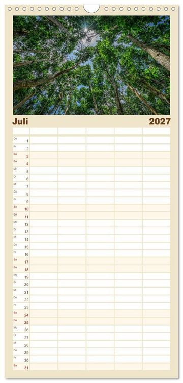 Produktbild: Familienplaner 2027 - Karibu Sansibar mit 5 Spalten (Wandkalender, 21 x 45 cm) CALVENDO