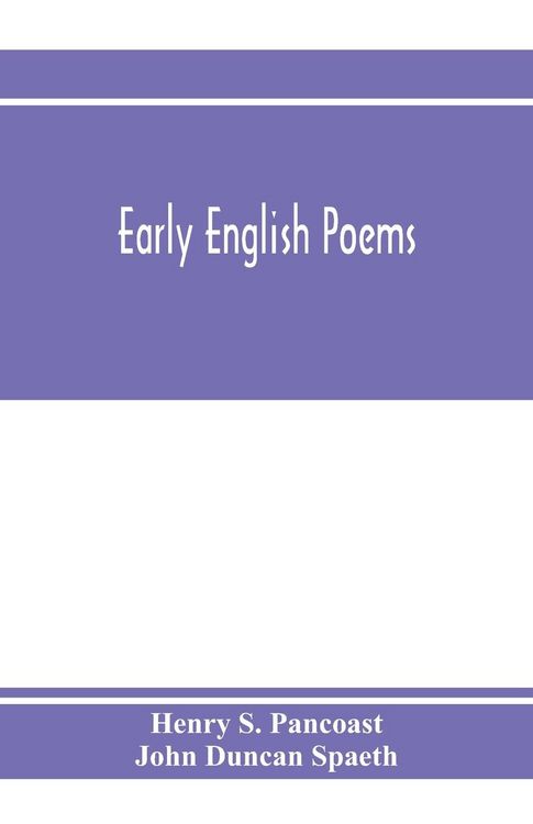 Produktbild: Early English poems