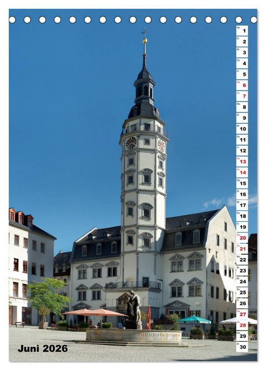 Produktbild: Gera - Stadt an der wei&szlig;en Elster (Tischkalender 2026 DIN A5 hoch), CALVENDO Monatskalender