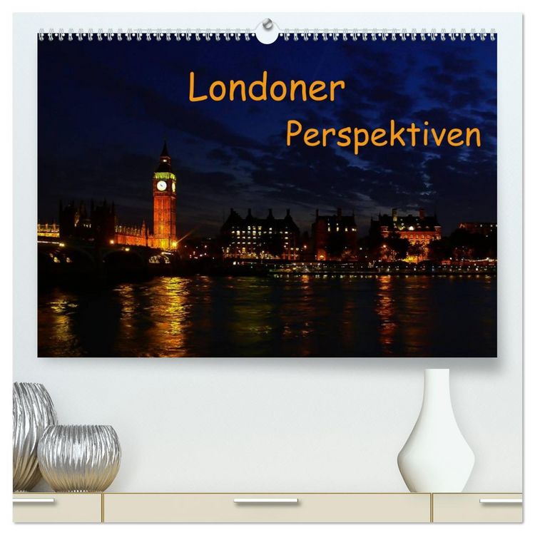 Produktbild: Londoner Perspektiven (hochwertiger Premium Wandkalender 2026 DIN A2 quer), Kunstdruck in Hochglanz