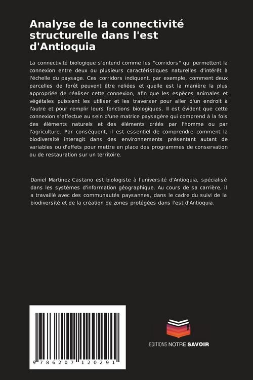 Produktbild: Analyse de la connectivit&eacute; structurelle dans l'est d'Antioquia