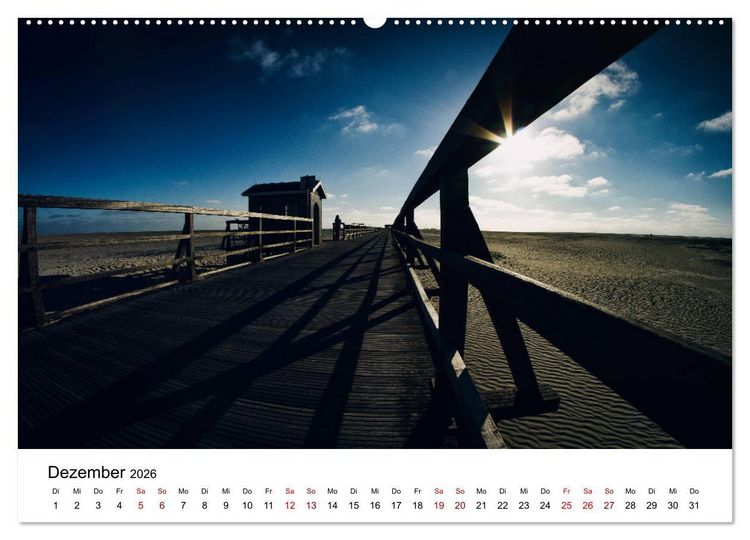 Produktbild: Sankt Peter-Ording. Licht, Schatten und Natur (hochwertiger Premium Wandkalender 2026 DIN A2 quer), Kunstdruck in Hochglanz
