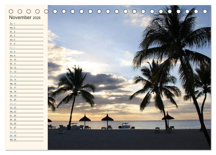 Produktbild: Mauritius - traumhaft und unvergesslich (Tischkalender 2026 DIN A5 quer), CALVENDO Monatskalender