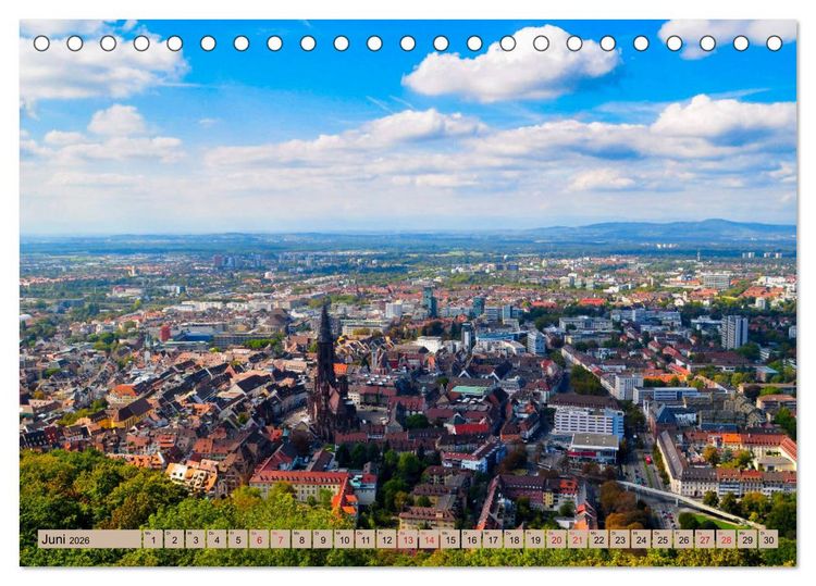Produktbild: Freiburg Regio (Tischkalender 2026 DIN A5 quer), CALVENDO Monatskalender