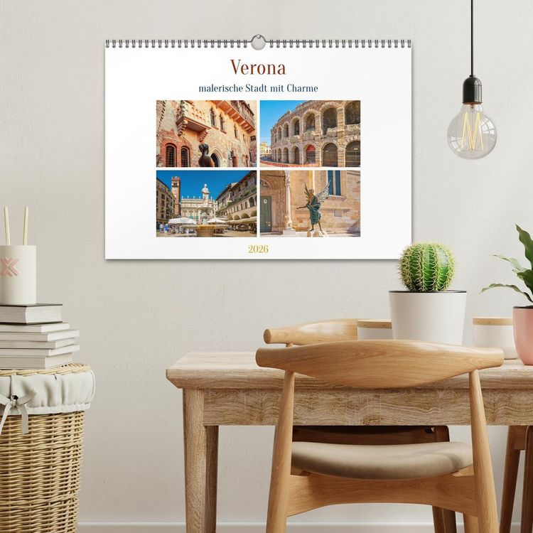 Produktbild: Verona - malerische Stadt mit Charme (Wandkalender 2026 DIN A3 quer), CALVENDO Monatskalender