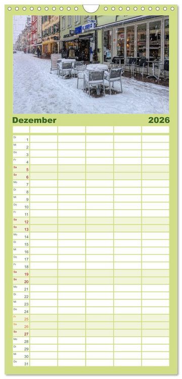 Produktbild: Familienplaner 2026 - Waldshut - liebenswertes St&auml;dtle am Hochrhein mit 5 Spalten (Wandkalender, 21 x 45 cm) CALVENDO