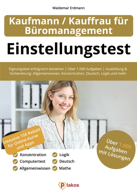 Produktbild: Einstellungstest Kaufmann / Kauffrau f&uuml;r B&uuml;romanagement