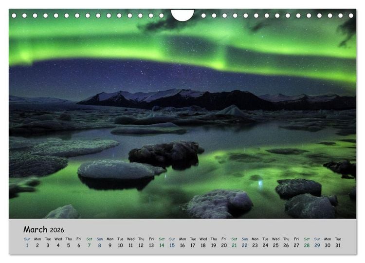 Produktbild: Natural scenery of Iceland (Wall Calendar 2026 DIN A4 landscape), CALVENDO 12 Month Wall Calendar