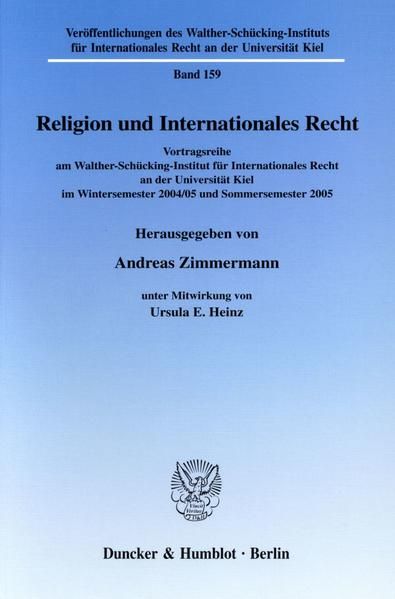 Produktbild: Religion und Internationales Recht.