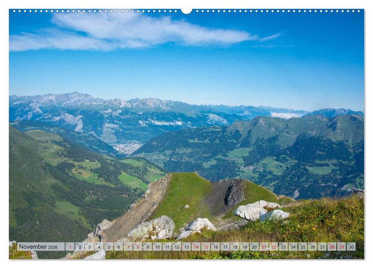 Produktbild: Arosa - Atemberaubende Bergkulissen (Wandkalender 2026 DIN A2 quer), CALVENDO Monatskalender