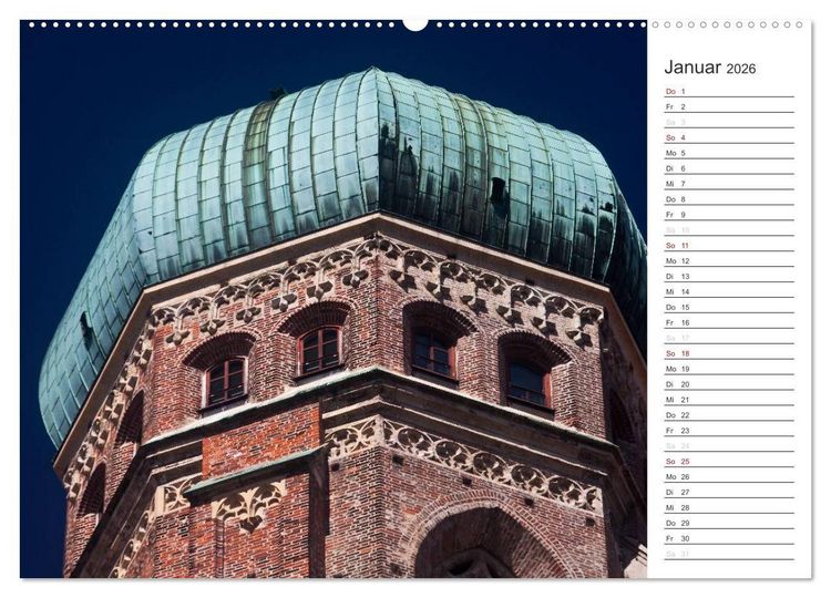 Produktbild: M&uuml;nchen - Die Sch&ouml;ne (hochwertiger Premium Wandkalender 2026 DIN A2 quer), Kunstdruck in Hochglanz