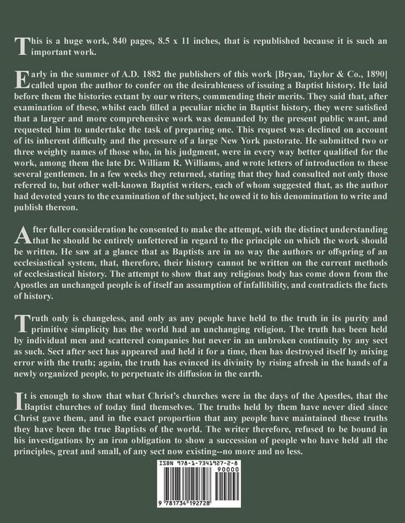 Produktbild: A History of the Baptists