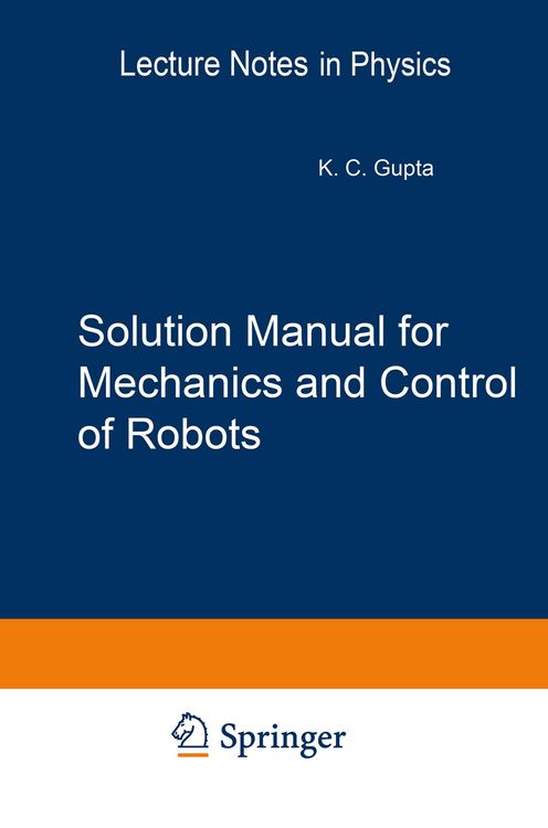 Produktbild: Solution Manual for Mechanics and Control of Robots