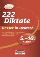 Produktbild: Besser in der Sekundarstufe I Deutsch. 5.-10. Schuljahr. 222 Diktate zur aktuellen Rechtschreibung und Zeichensetzung