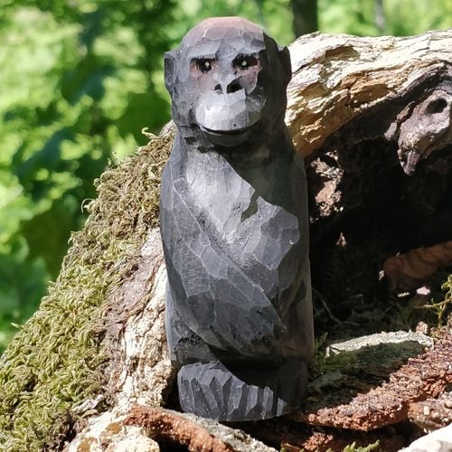 Produktbild: Wudimals A040459 - Gorilla, Gorilla, handgeschnitzt aus Holz