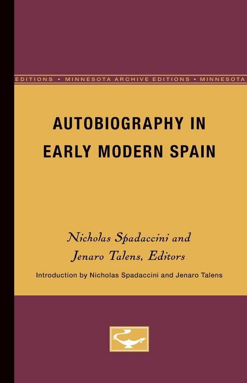 Produktbild: Autobiography in Early Modern Spain