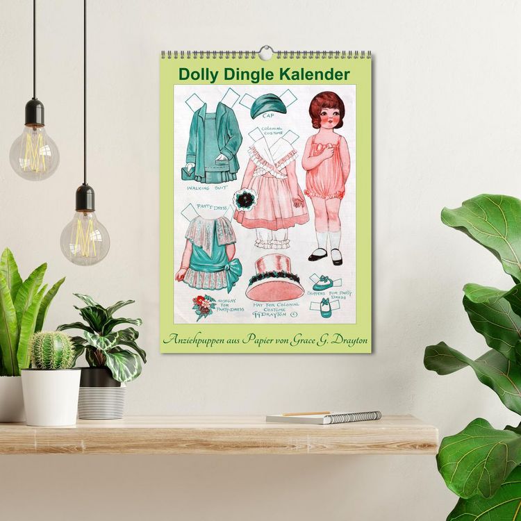 Produktbild: Dolly Dingle Kalender - Anziehpuppen von Grace G. Drayton (Wandkalender 2026 DIN A3 hoch), CALVENDO Monatskalender