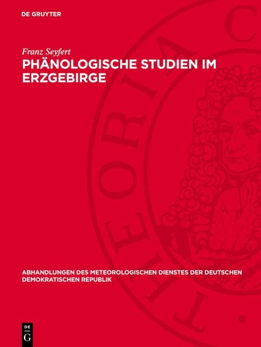Produktbild: Ph&auml;nologische Studien im Erzgebirge