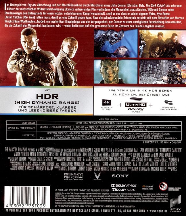 Produktbild: Terminator - Die Erl&ouml;sung - Director's Cut (4K Ultra HD)