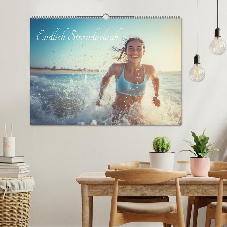 Produktbild: Endlich Strandurlaub (Wandkalender 2026 DIN A2 quer), CALVENDO Monatskalender