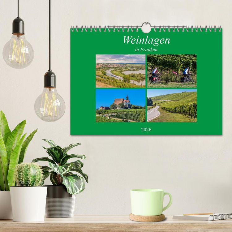 Produktbild: Weinlagen in Franken (Wandkalender 2026 DIN A4 quer), CALVENDO Monatskalender