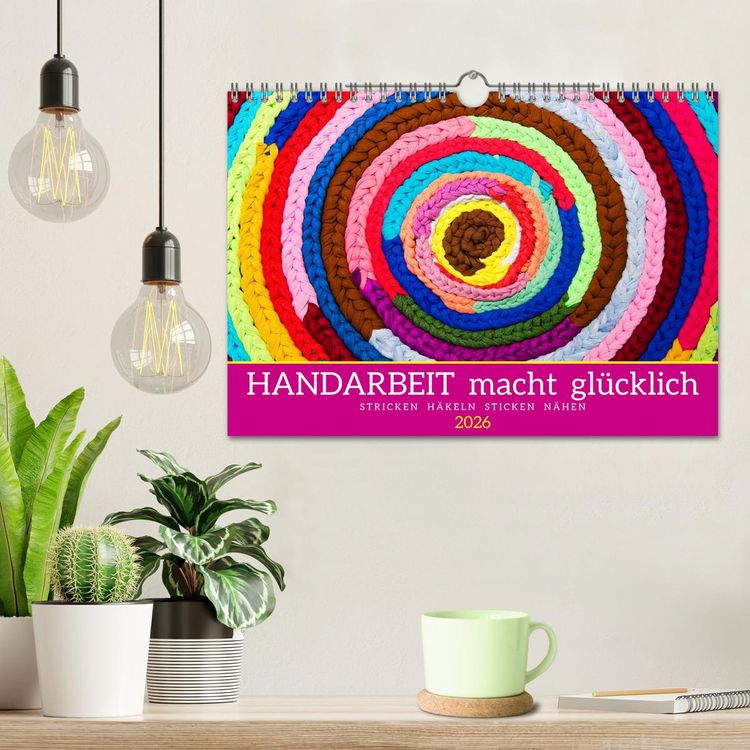 Produktbild: Handarbeit macht gl&uuml;cklich (Wandkalender 2026 DIN A4 quer), CALVENDO Monatskalender