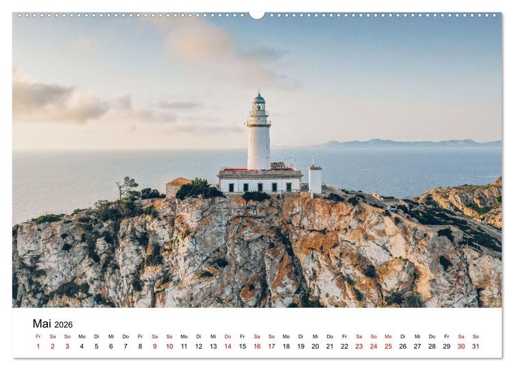 Produktbild: Halbinsel Formentor - Mallorcas n&ouml;rdliche Halbinsel (hochwertiger Premium Wandkalender 2026 DIN A2 quer), Kunstdruck in Hochglanz
