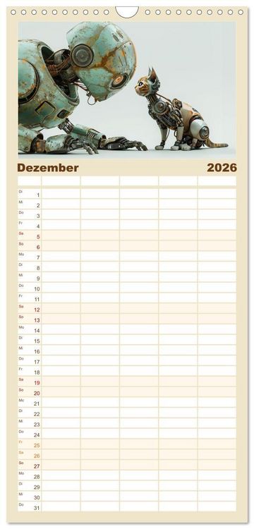 Produktbild: Familienplaner 2026 - In Zukunft &auml;ndert sich nicht viel mit 5 Spalten (Wandkalender, 21 x 45 cm) CALVENDO