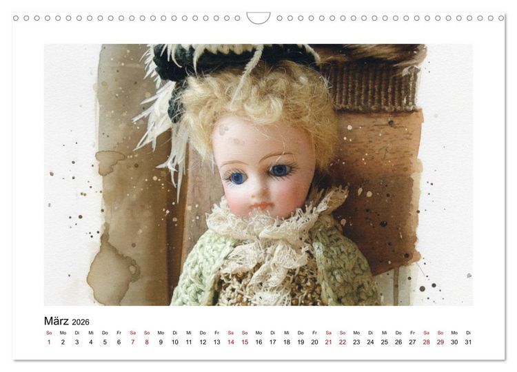 Produktbild: Sammlerst&uuml;cke: Puppen und B&auml;ren (Wandkalender 2026 DIN A3 quer), CALVENDO Monatskalender