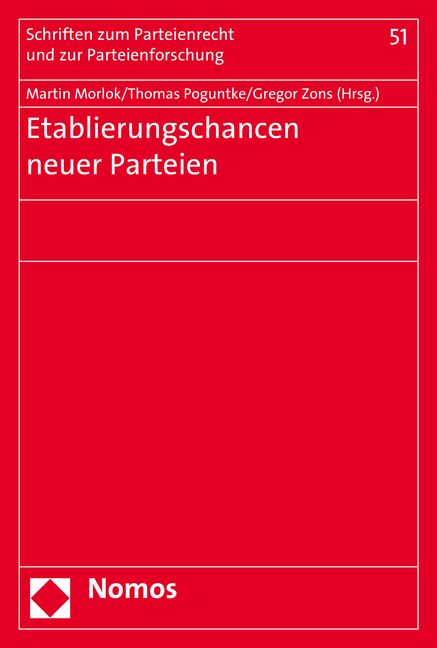 Produktbild: Etablierungschancen neuer Parteien