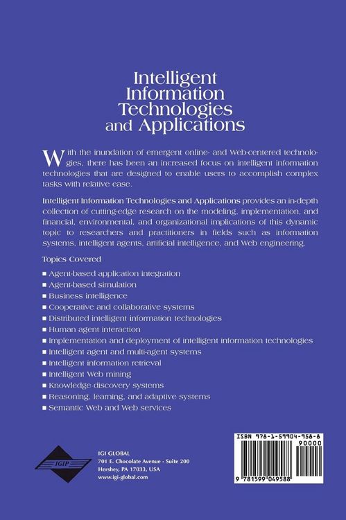 Produktbild: Intelligent Information Technologies and Applications