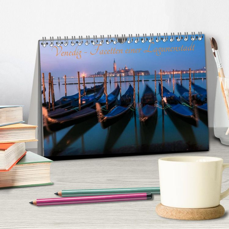 Produktbild: Venedig - Facetten einer Lagunenstadt (Tischkalender 2026 DIN A5 quer), CALVENDO Monatskalender
