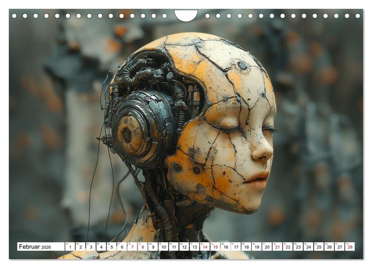 Produktbild: Roboter &ndash; Technik, Poesie und ein Hauch Magie (Wandkalender 2026 DIN A4 quer), CALVENDO Monatskalender