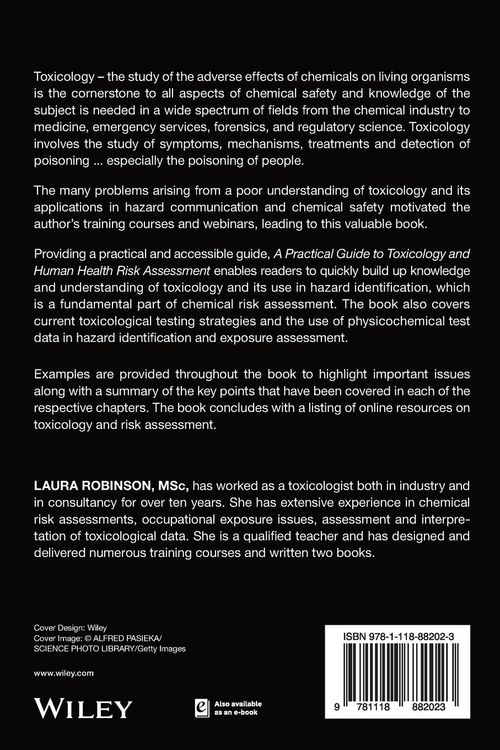 Produktbild: A Practical Guide to Toxicology and Human Health Risk Assessment