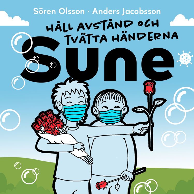 Produktbild: H&aring;ll avst&aring;nd och tv&auml;tta h&auml;nderna Sune