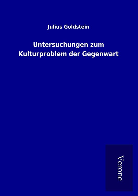 Produktbild: Untersuchungen zum Kulturproblem der Gegenwart