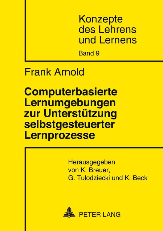 Produktbild: Computerbasierte Lernumgebungen zur Unterst&uuml;tzung selbstgesteuerter Lernprozesse