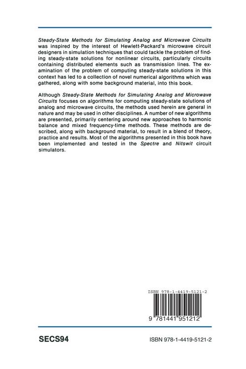 Produktbild: Steady-State Methods for Simulating Analog and Microwave Circuits